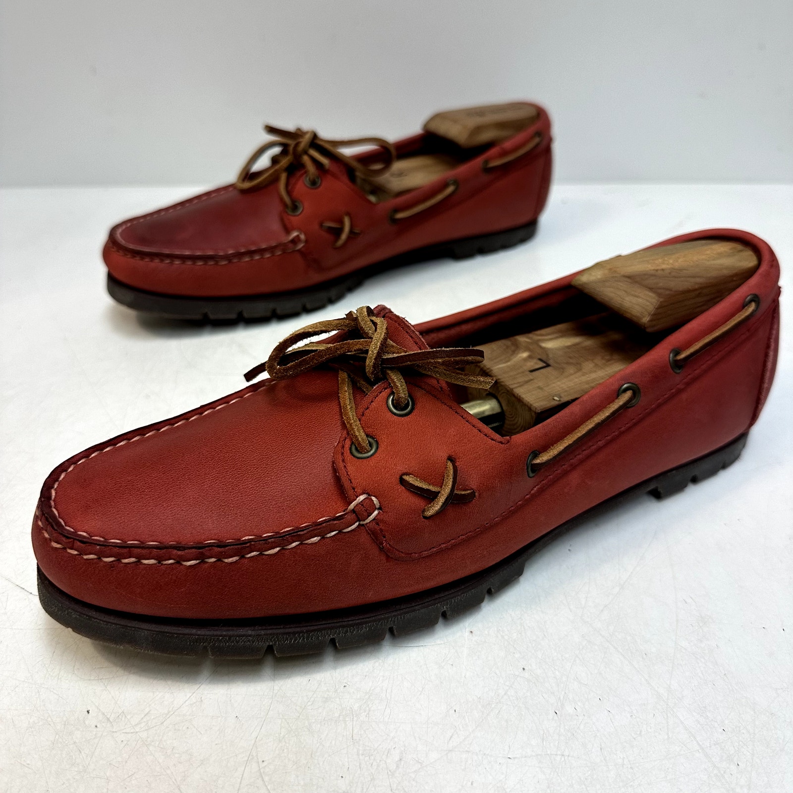 Nwot Rancourt & Co. X Polo Ralph Lauren Boat Shoe Vibram Made In Maine Usa 11 D — image 6 of 8